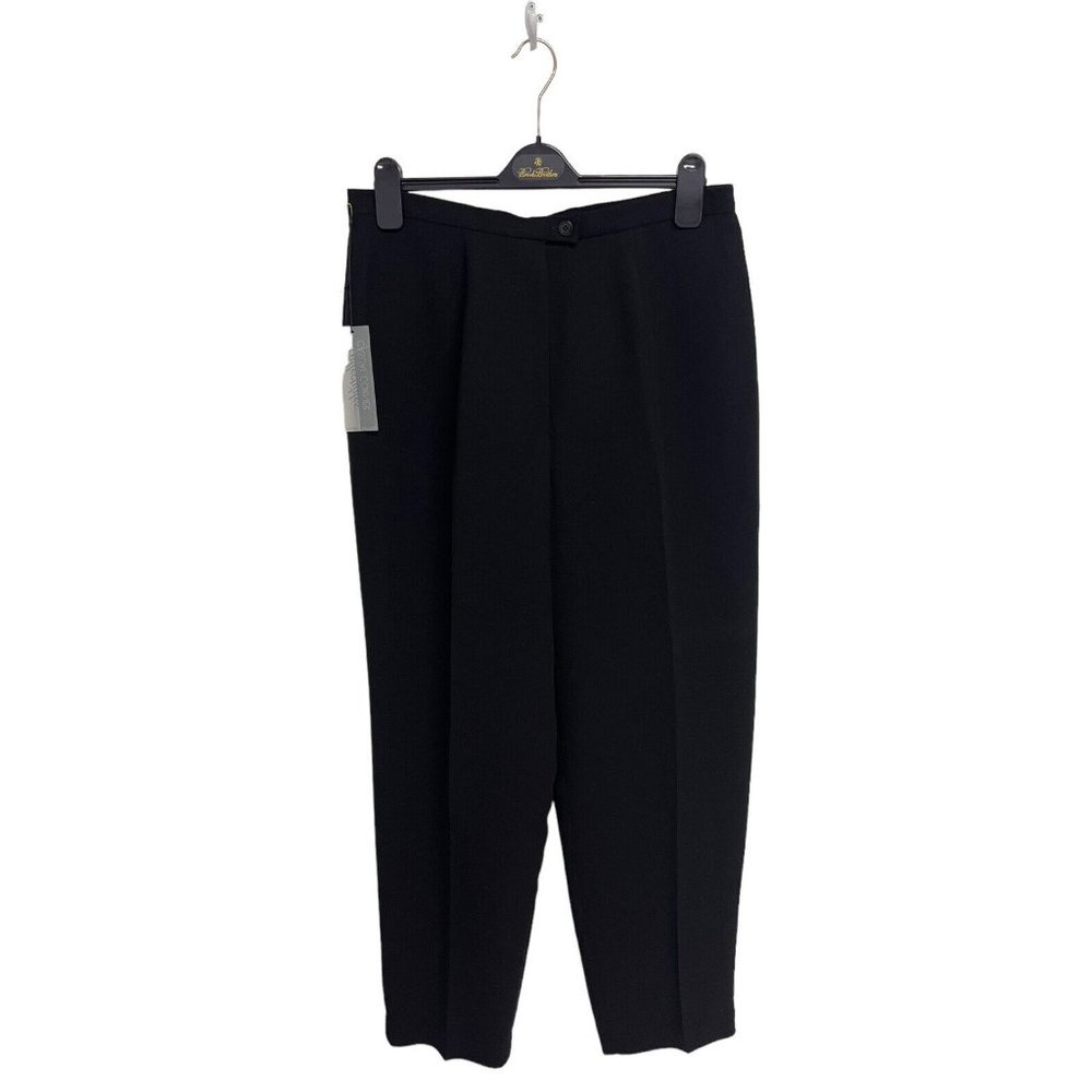 Collectibles Casual Corner Women's Black Pleated Dress Pants Size 16 Reg